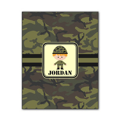 Green Camo Wood Print - 11x14 (Personalized)