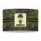 Green Camo 12" Drum Lampshade - FRONT (Poly Film)