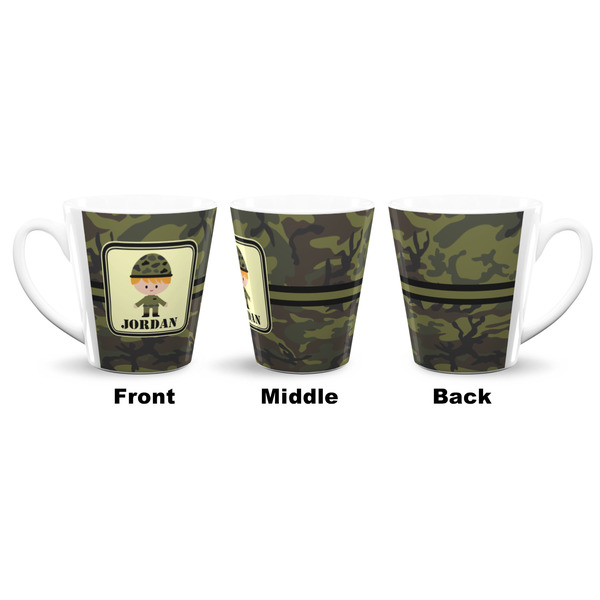 Green Camo 12 Oz Latte Mug - Approval