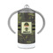 Green Camo 12 oz Stainless Steel Sippy Cups - FRONT