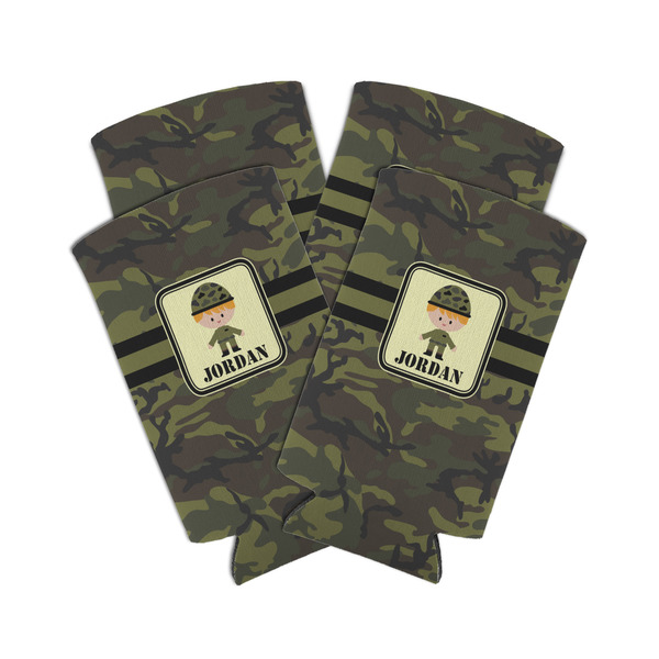 Green Camo 12oz Tall Can Sleeve - Set of 4 - MAIN