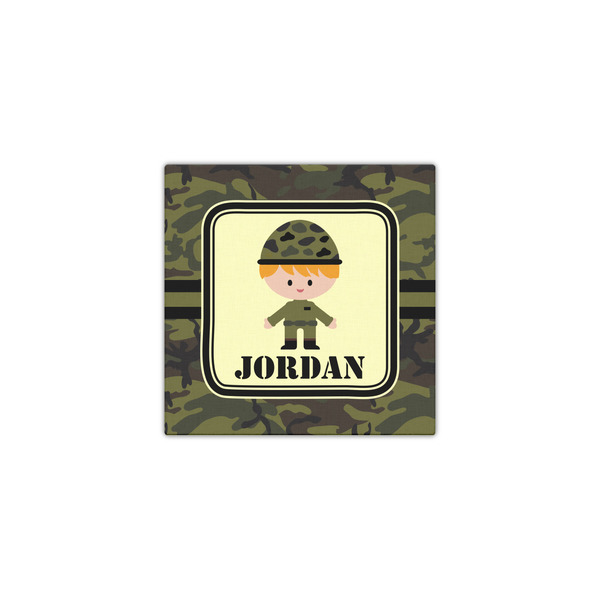 Green Camo 12x12 - Canvas Print - Front View