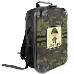 Green Camo Kids Hard Shell Backpack (Personalized)