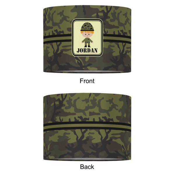Green Camo 16" Drum Lampshade - APPROVAL (Fabric)