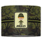 Green Camo 16" Drum Lampshade - FRONT (Fabric)