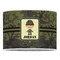 Green Camo 16" Drum Lampshade - FRONT (Poly Film)