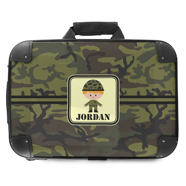 Custom Green Camo Hard Shell Briefcase - 18" (Personalized)