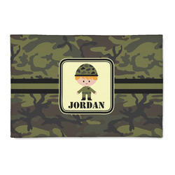 Green Camo Patio Rug (Personalized)
