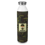 Green Camo 20oz Stainless Steel Water Bottle - Full Print (Personalized)