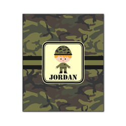 Green Camo Wood Print - 20x24 (Personalized)
