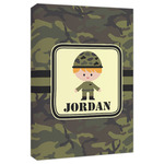 Green Camo Canvas Print - 20x30 (Personalized)