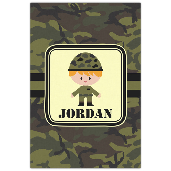 Green Camo 20x30 - Canvas Print - Front View