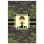 Green Camo Wood Print - 20x30 (Personalized)