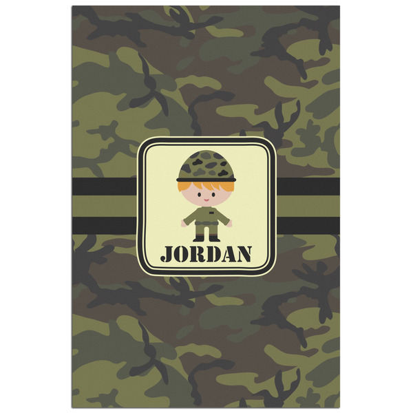 Custom Green Camo Poster - Matte - 24x36 (Personalized)