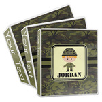 Green Camo 3-Ring Binder (Personalized)
