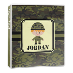 Green Camo 3-Ring Binder - 1 inch (Personalized)