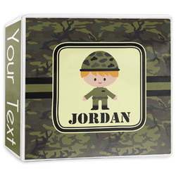 Green Camo 3-Ring Binder - 3 inch (Personalized)