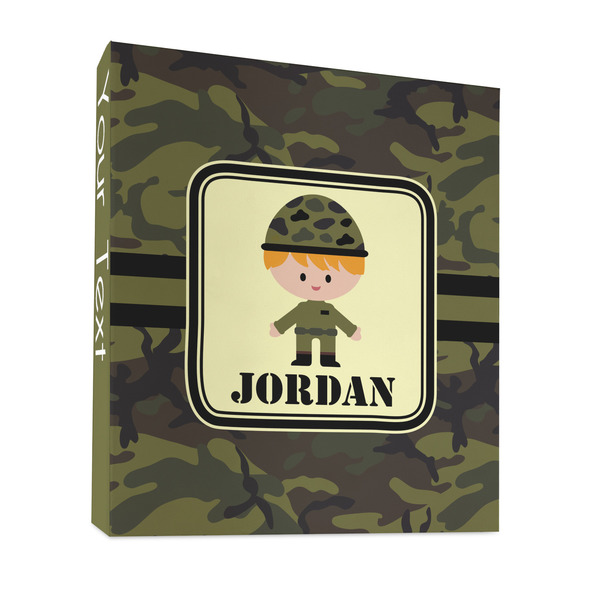 Custom Green Camo 3 Ring Binder - Full Wrap - 1" (Personalized)