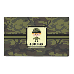 Green Camo 3' x 5' Indoor Area Rug (Personalized)