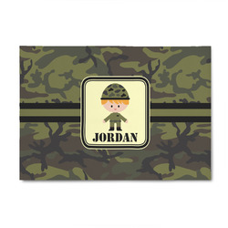 Green Camo 4' x 6' Indoor Area Rug (Personalized)
