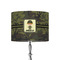 Green Camo 8" Drum Lamp Shade - Fabric (Personalized)
