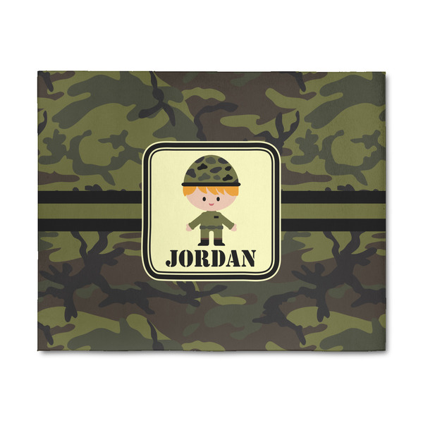 Custom Green Camo 8' x 10' Indoor Area Rug (Personalized)