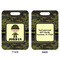 Green Camo Aluminum Luggage Tag (Front + Back)