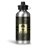 Green Camo Water Bottles - 20 oz - Aluminum (Personalized)