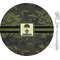 Green Camo 8" Glass Appetizer / Dessert Plates - Single or Set (Personalized)
