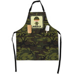 Green Camo Apron With Pockets w/ Name or Text
