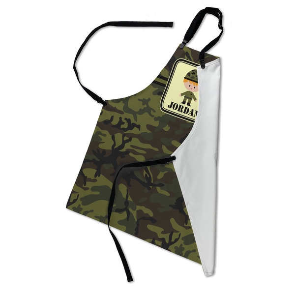 Green Camo Apron - Folded