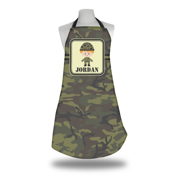 Custom Green Camo Apron w/ Name or Text