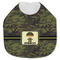 Green Camo Jersey Knit Baby Bib w/ Name or Text