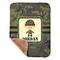 Green Camo Sherpa Baby Blanket - 30" x 40" w/ Name or Text