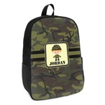 Green Camo Kids Backpack (Personalized)