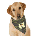 Green Camo Dog Bandana Scarf w/ Name or Text