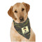 Green Camo Dog Bandana Scarf w/ Name or Text