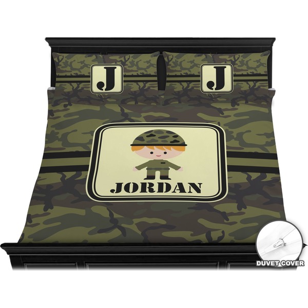 Green Camo Bedding Set (King) - Duvet