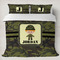 Green Camo Duvet Cover Set - King (Personalized)