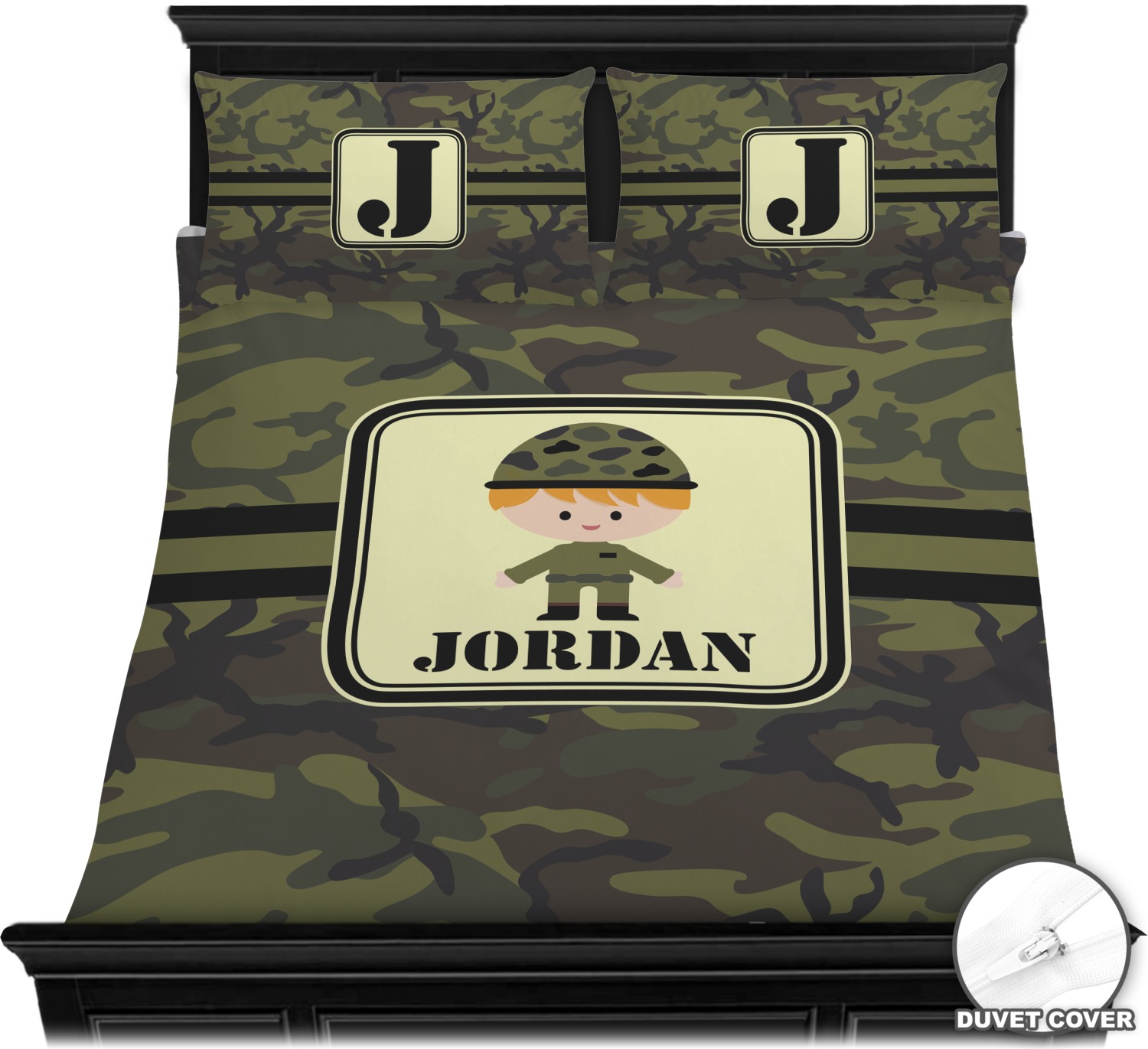 Green Camo Duvet Covers Personalized Youcustomizeit