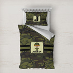 Green Camo Duvet Cover Set - Twin XL (Personalized)
