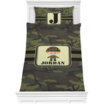 Green Camo Comforter Set - Twin XL (Personalized)