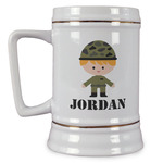 Green Camo Beer Stein (Personalized)