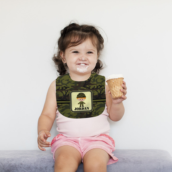 Green Camo Bib Lifestyle Girl