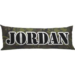 Green Camo Body Pillow Case (Personalized)