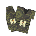 Green Camo Bottle Cooler (Personalized)