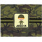 Green Camo Woven Fabric Placemat - Twill w/ Name or Text