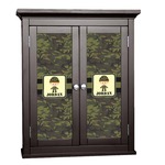 Green Camo Cabinet Decal - Large (Personalized)
