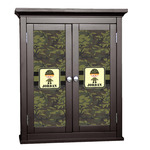 Green Camo Cabinet Decal - Small (Personalized)