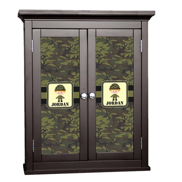 Custom Green Camo Cabinet Decal - Small (Personalized)